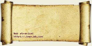 Jasmina Tadić vizit kartica